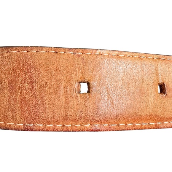 Authentic Louis Vuitton Brown Monogram Leather & Gold Belt Size 100/40 - Picture 11 of 16